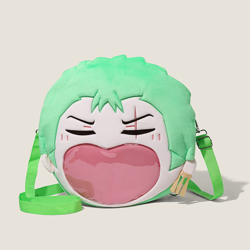 Anime One Piece Merchandise - One Piece Roronoa Zoro Plush Backpack