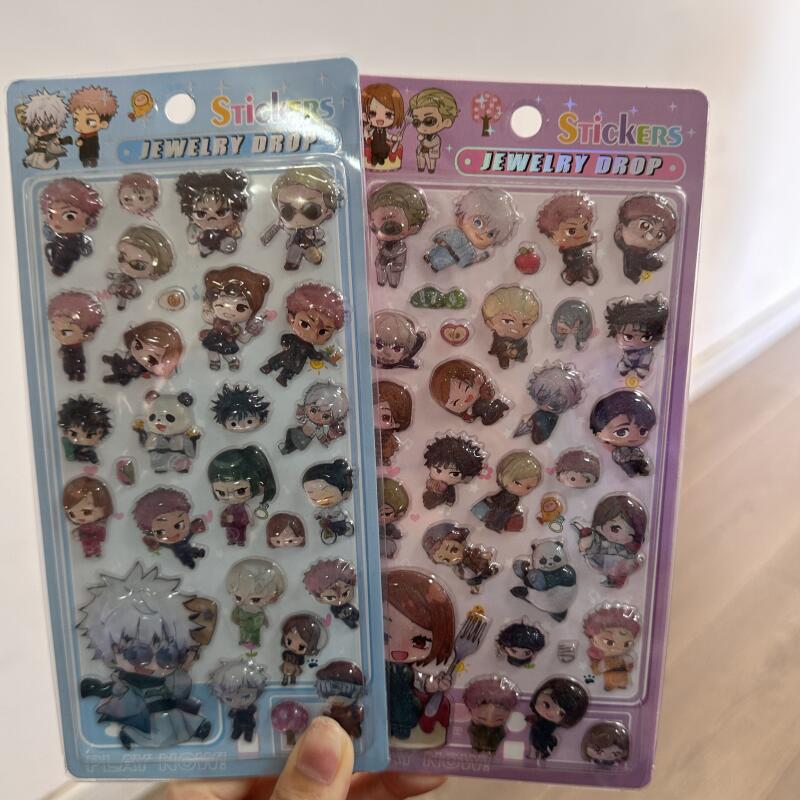 Anime One Piece Merchandise - Cartoon 3D Relief Stickers Anime Peripheral