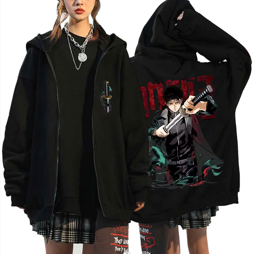 Anime Merch Hoodie - Anime Kagurabachi Chihiro Rokuhira Merch Zipper