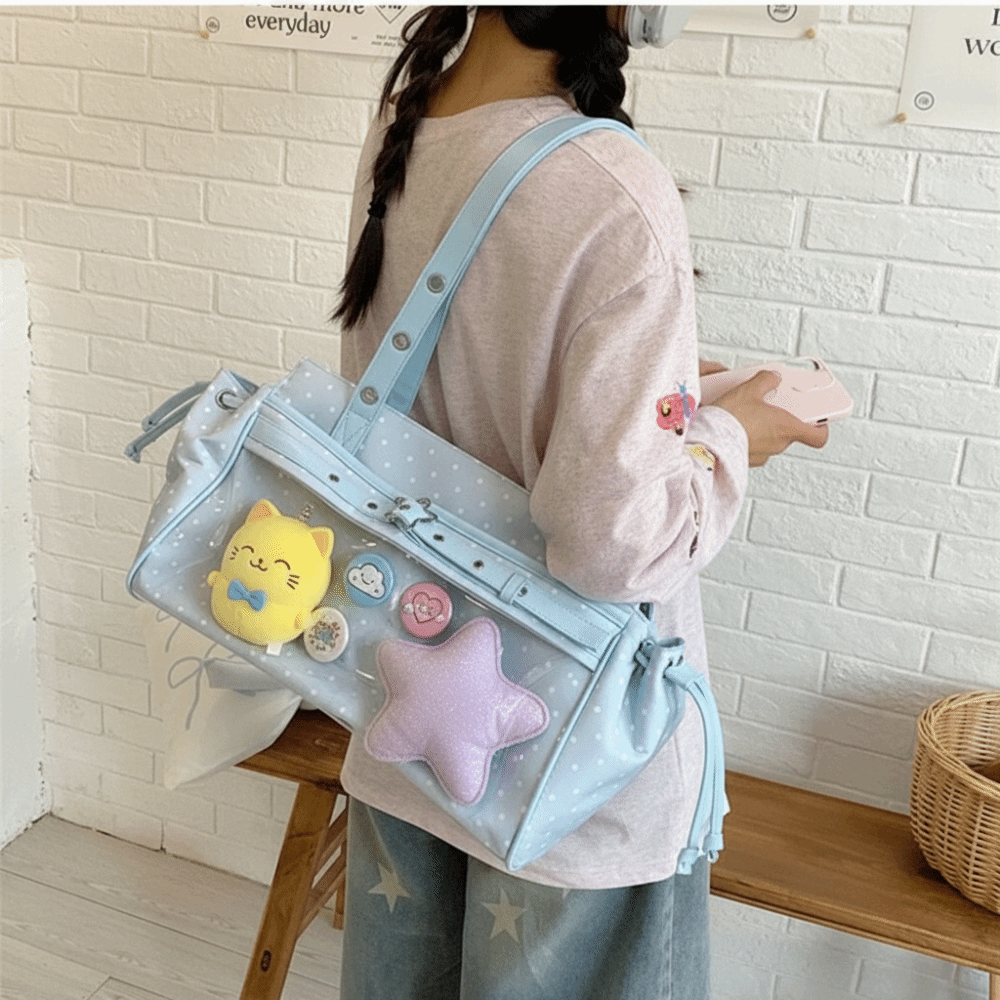 Harajuku Polka Dot Itabag Y2K  - Anime Merchandise For Men review and price
