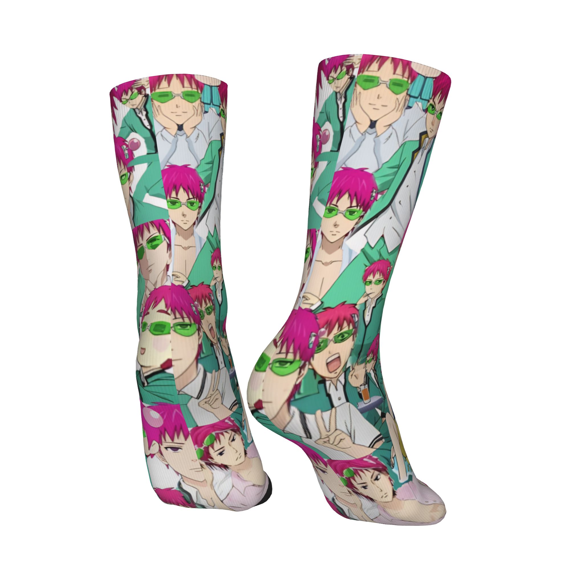 Novelty Women Men Socks Saiki  - Anime Merchandise For Men review and price
