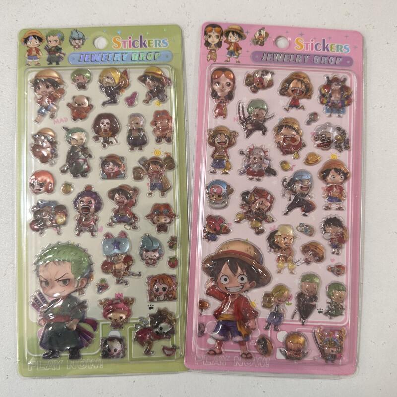Cartoon 3D Relief Stickers Ani - Anime One Piece Merchandise review and price