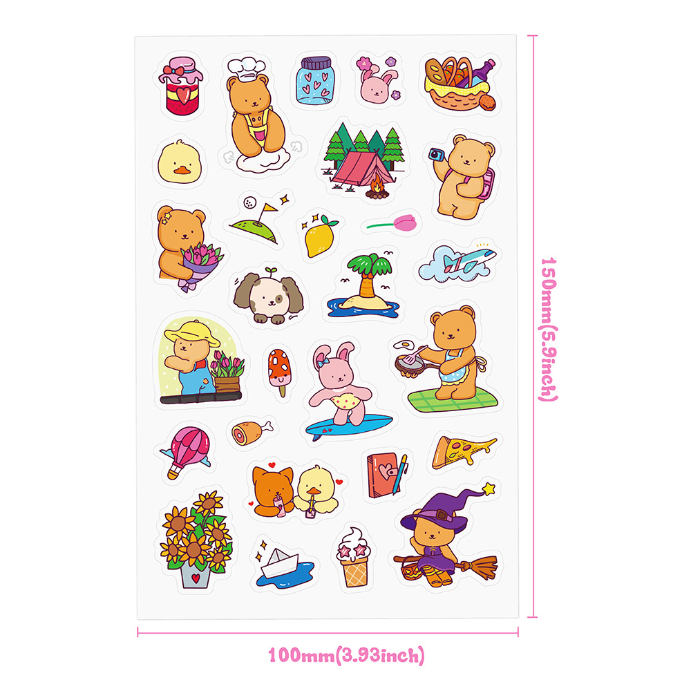 Adorable Bear Coloring Book Se - Sticker Sheet Set review and price