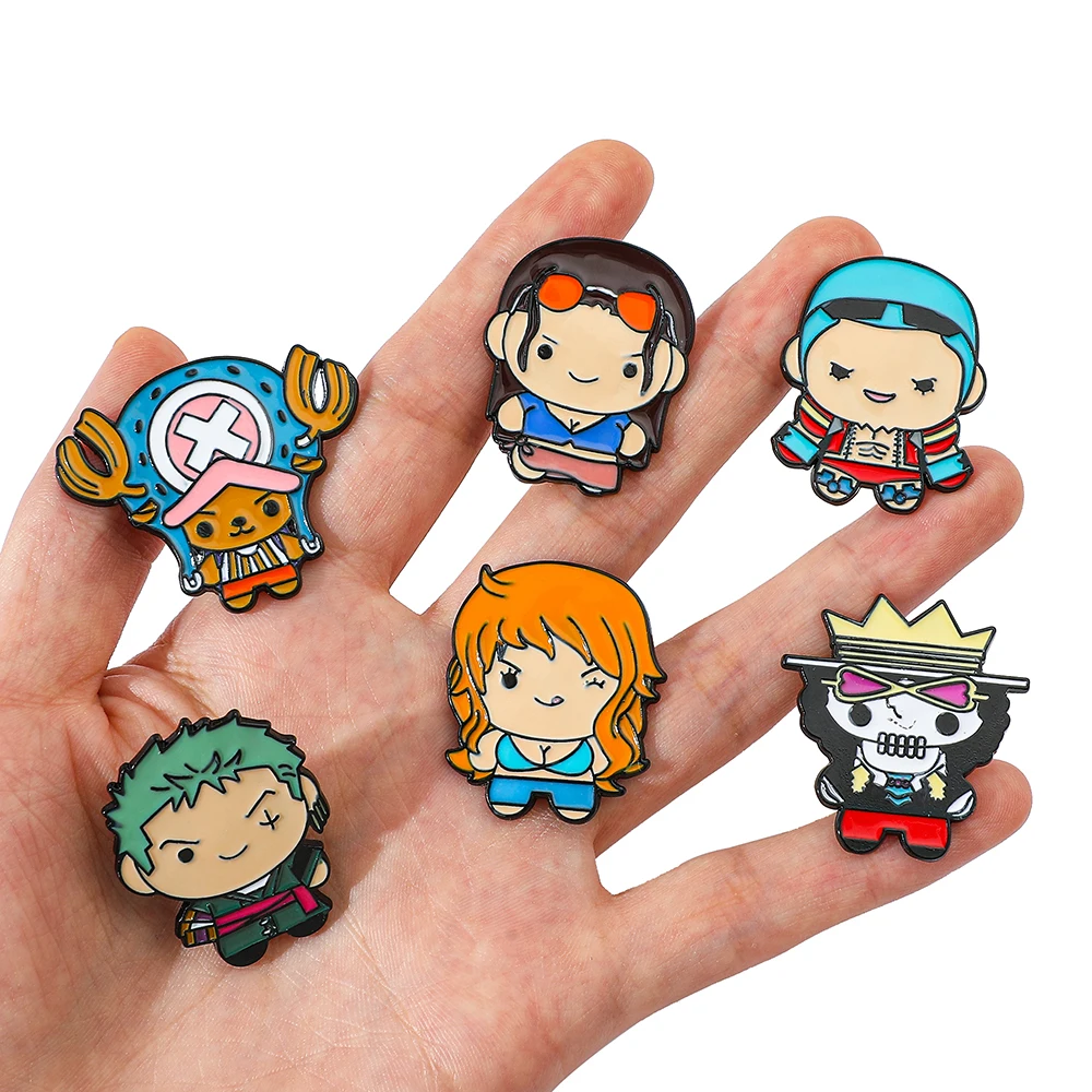 9 Pcs Creative Cartoon Brooch  - Anime One Piece Merchandise review and price