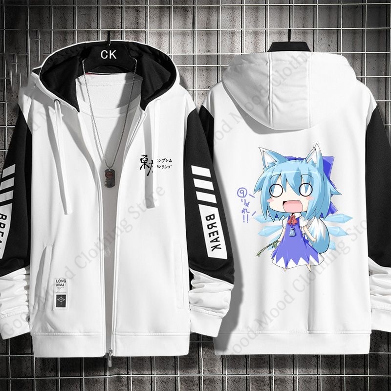 Touhou Project Zipper Hoodie C - Anime Merch Hoodie review and price