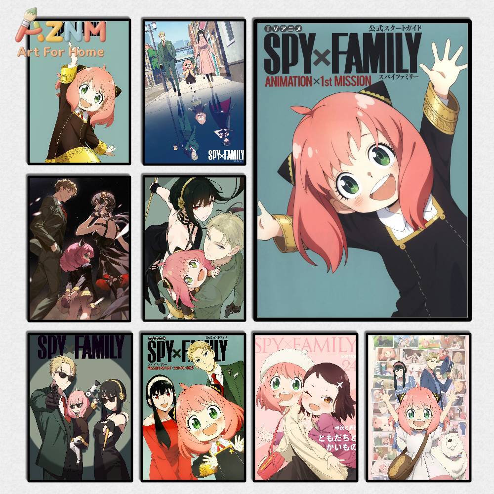 AZNM Spy x Family Anime Canvas - Anime Merchandise Posters review and price