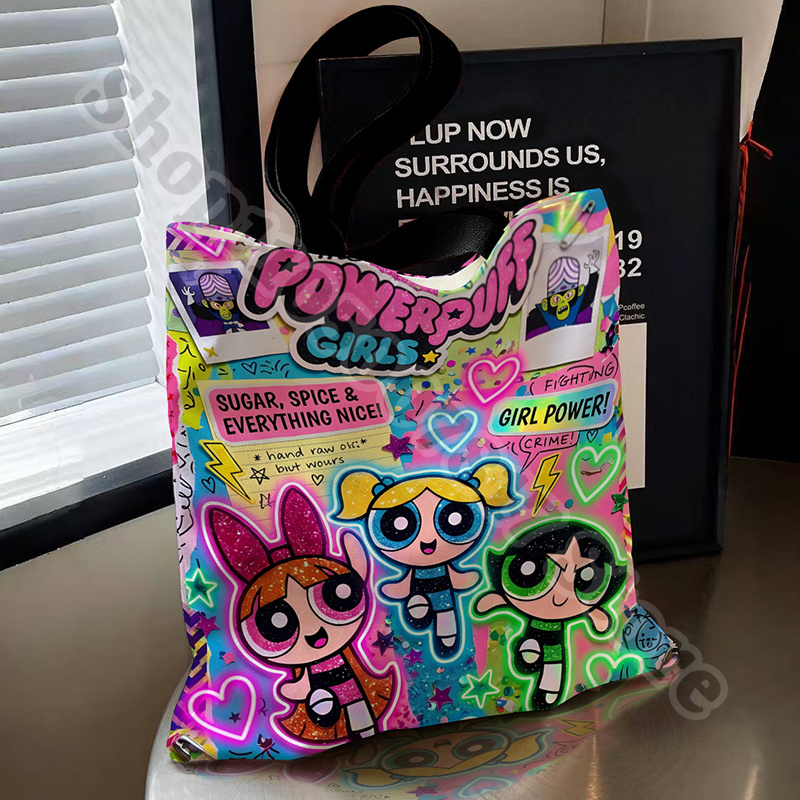 Kawaii The Powerpuffs Girls An - Anime Merchandise Bag review and price