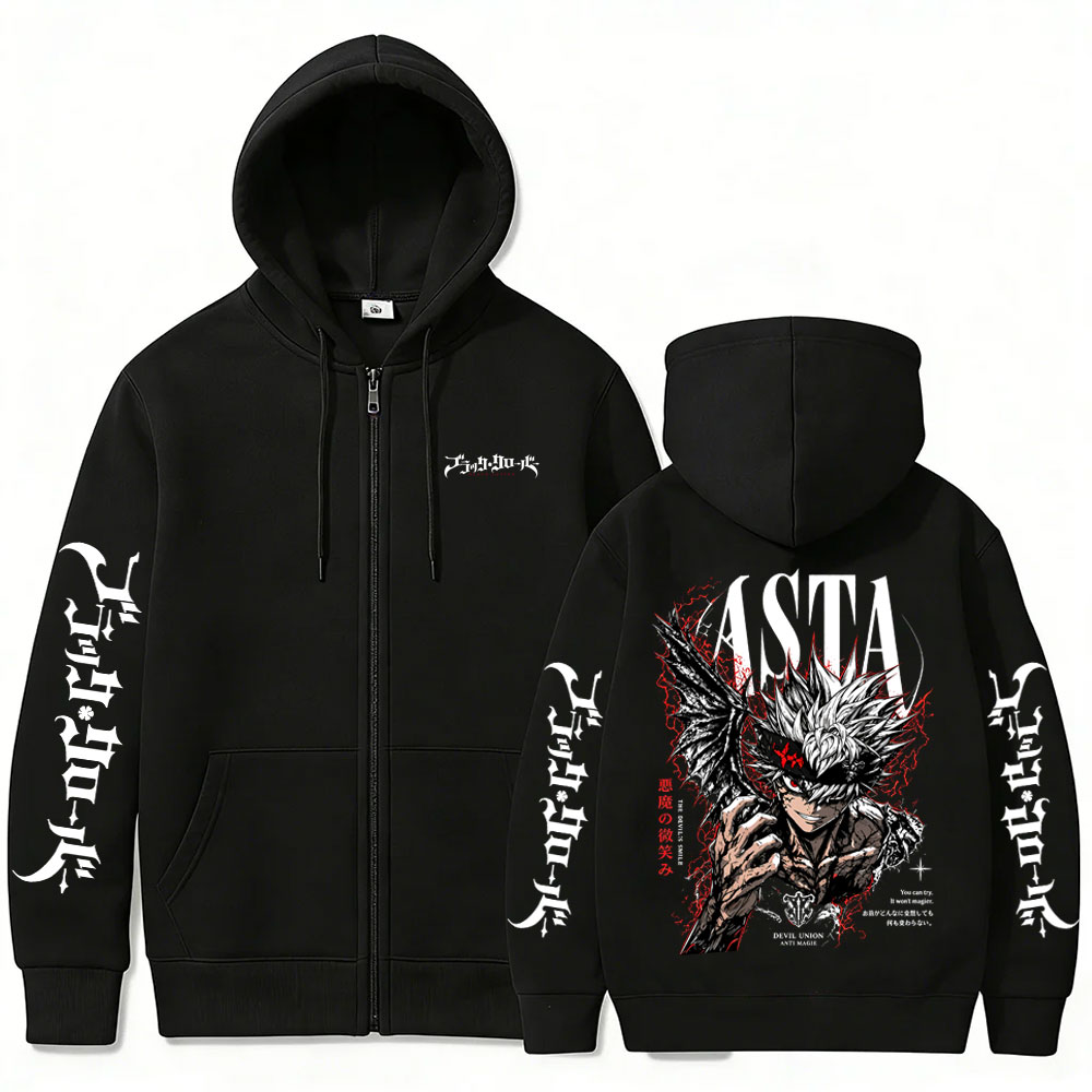 Anime Black Clover Asta Merch  - Anime Merch Hoodie review and price