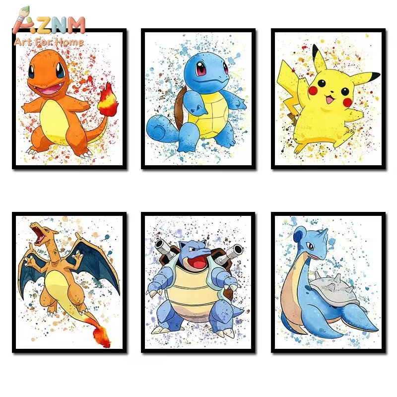 1PC ，Anime Pokemon Canvas Pain - Anime Merchandise Posters review and price
